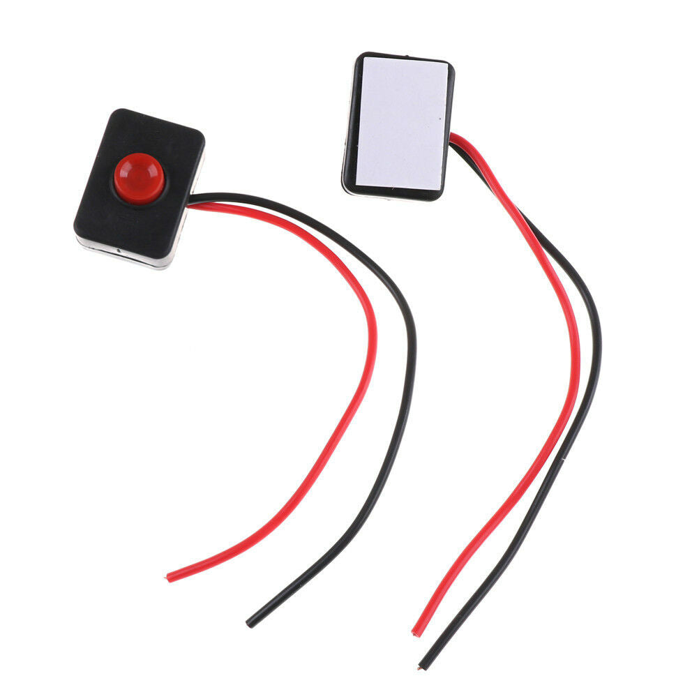 2PCS DC 12V 2A Adhesive Base Push Button Action Wired Switch for.l8