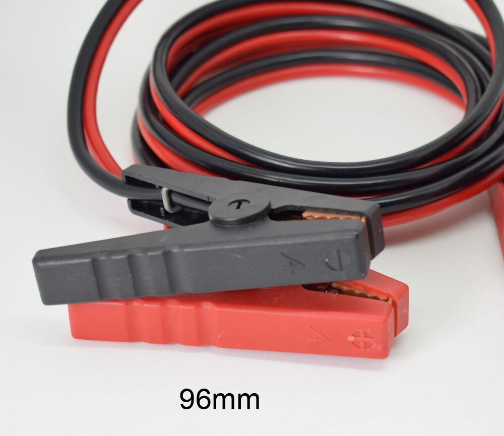 1pair Car Battery Booster Line Jumping Cables Power Fire Wire w/Heavy Duty Clip