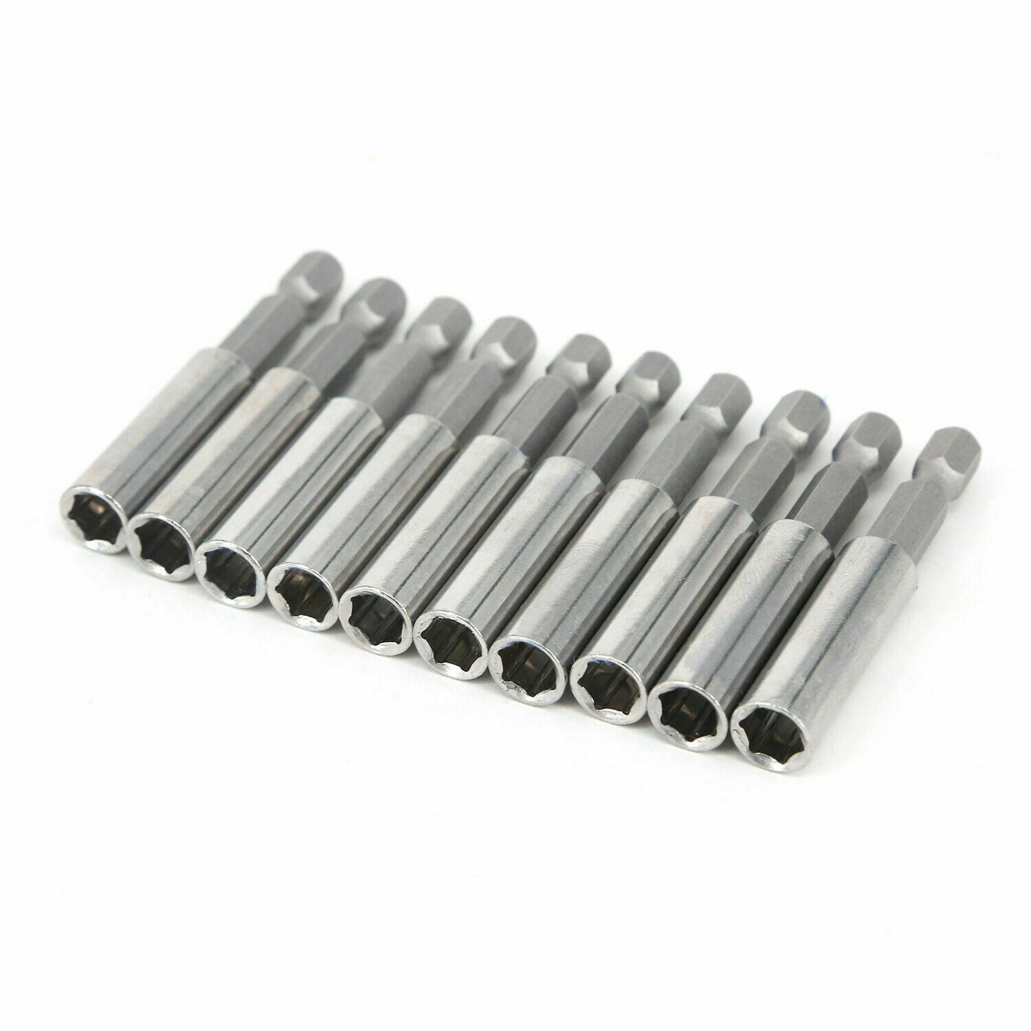 5Pc Magnetic Screwdriver Extension Quick Release 1/4" Hex Shank Holder Drill Bit