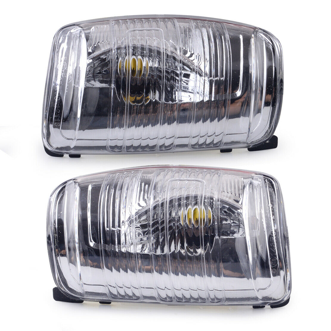 1Pair Clear Lens Wing Mirror Indicator Cover Fit For Ford Transit MK8 2014-2019