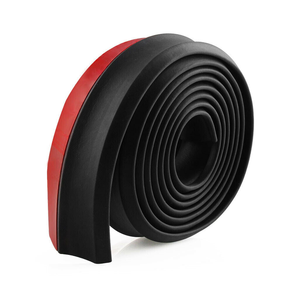 2.5m Car Bumper Lip Strip Car Front Bumper Rubber Protectors Exterior Mouldings