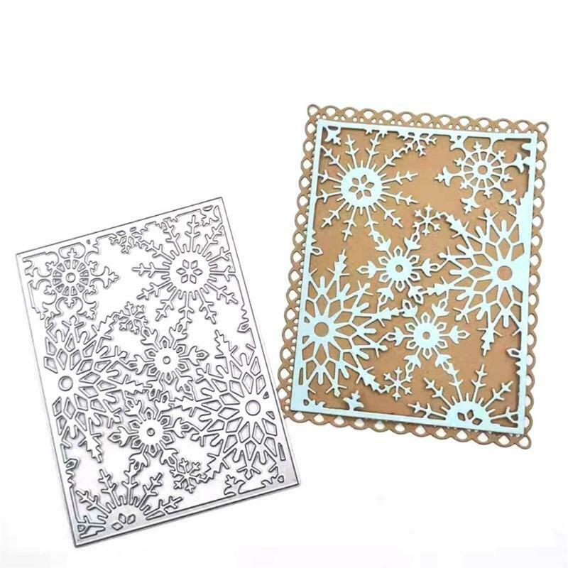 Christmas Snowflake Background Board Carbon Steel Cutting Dies DIY Scrapbooking