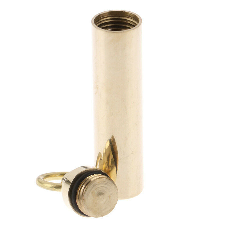 Portable Waterproof Pill Holder Case With Key Ring Medicine Seal Box EDC .l8
