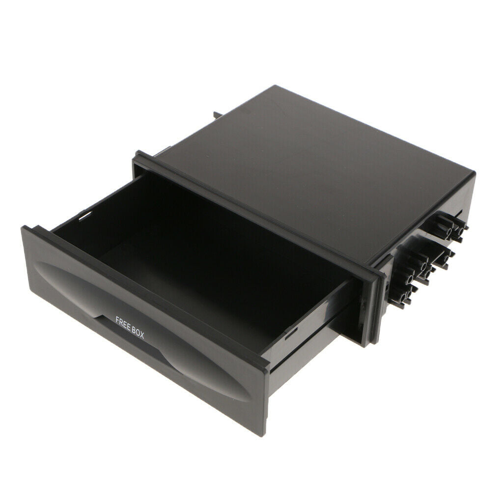 Car Single Din Dashboard Radio Installation  Storage Box Organizer