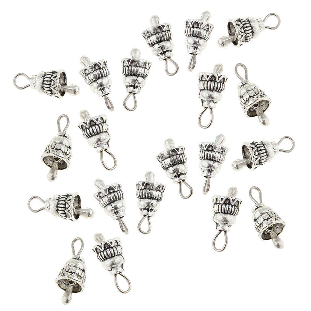 20Pc Christmas Jingling Bell Charm Pendant for DIY Necklace Bracelet