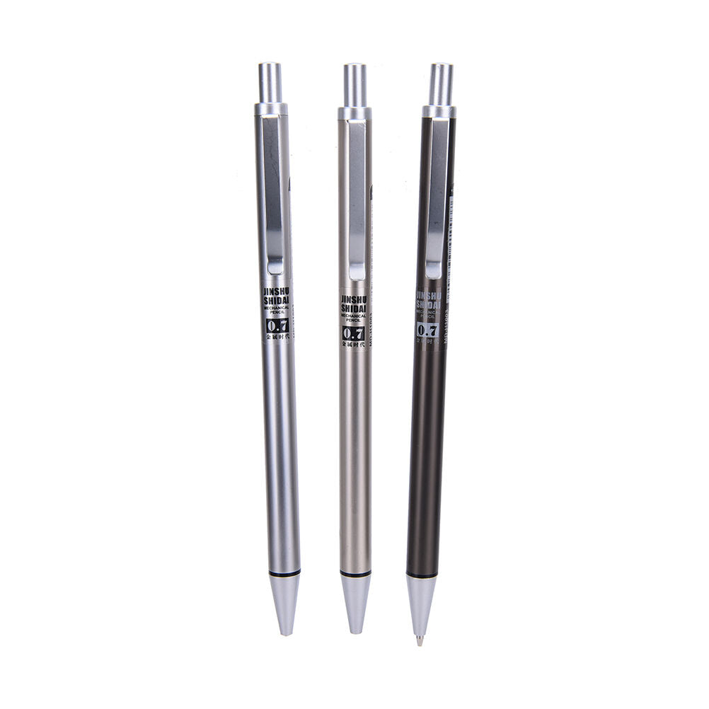 0.7mm Iron Metal Mechanical Automatic Pencil Writing Drawing School Supply Y1