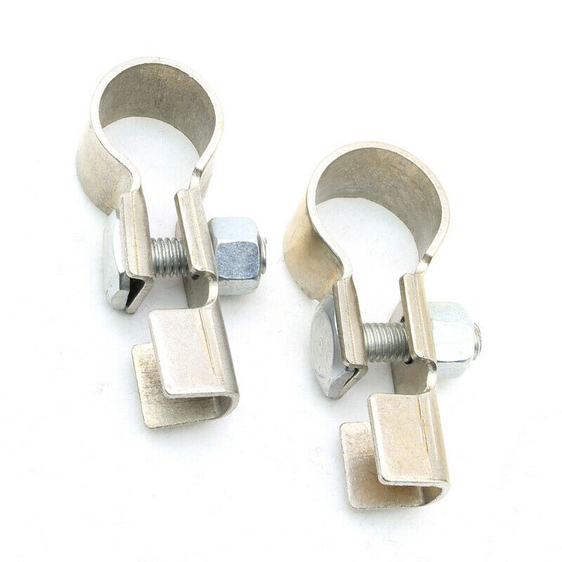 Pair Car Trucks Battery Copper Terminal Clamp Clip Connector Negative Positive