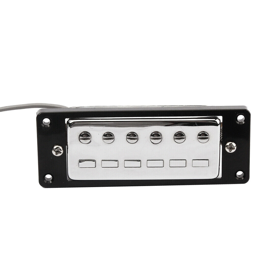 Mini Humbucker Pickups Bridge and Neck Set for Electric Guitar Parts Chrome