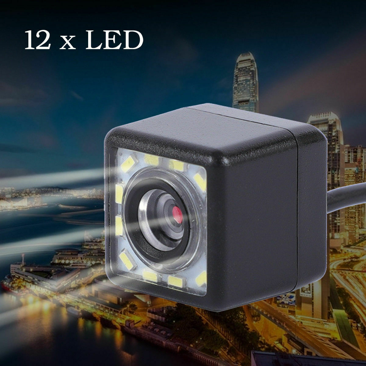 12 LED HD Car Rear View Reverse Backup Camera Parking Night Vision Waterproof
