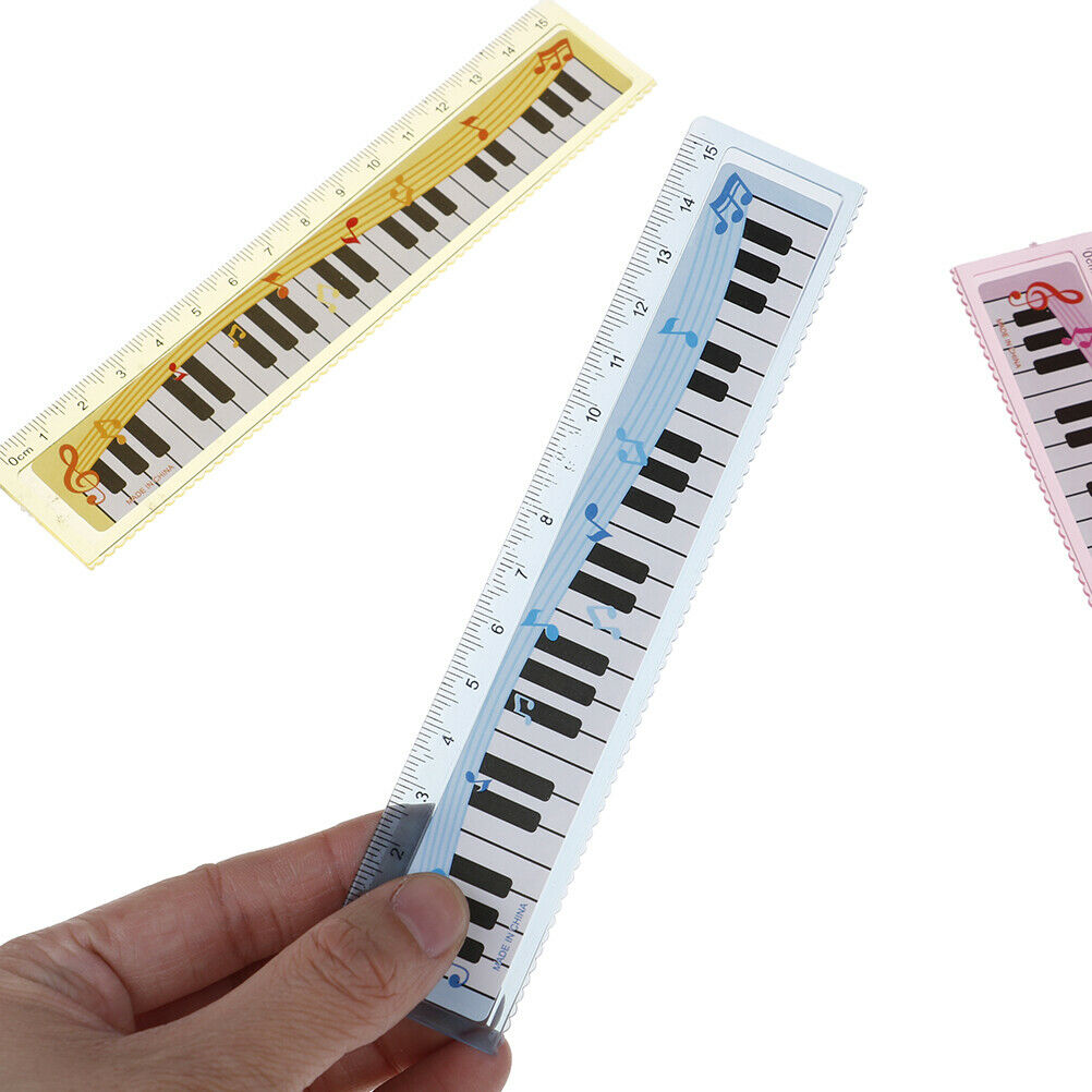 1pcs music ruler primary school students painting measuring scale creativ.l8