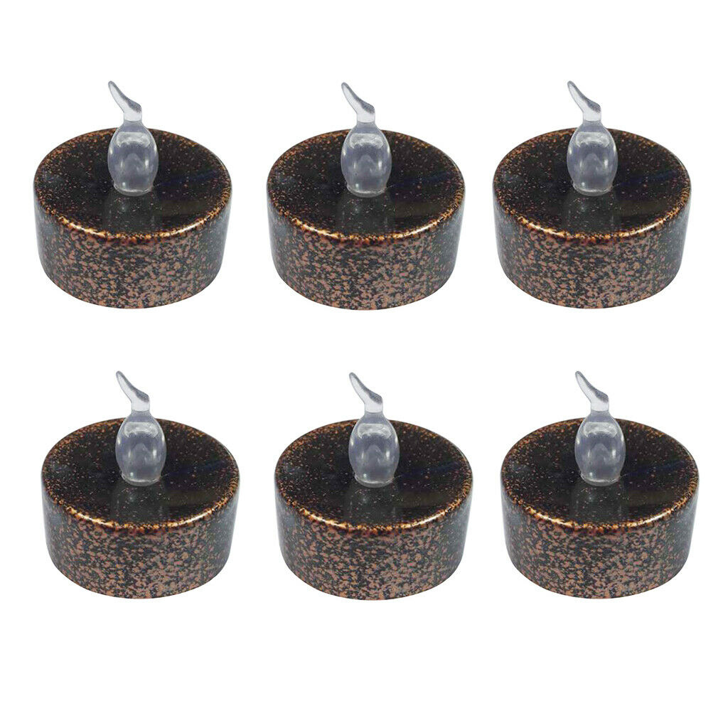 6x Battery Flameless LED Tea Light Candle for Home Wedding Church Decor