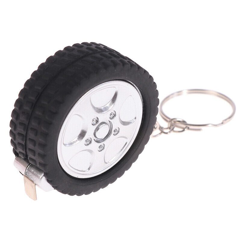 Mini Retractable Tape 1m Tape Measure Centimeter/Feet Tire Shape Rul.l8