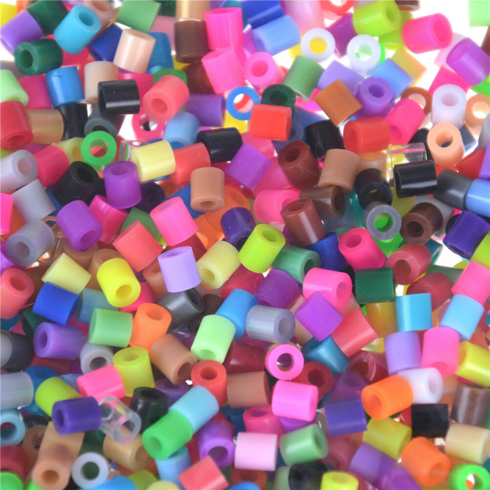 1000Pcs/Bag 5mm Hama Beads Perler Beads Kids Education DIY Toys Mixed Color DD