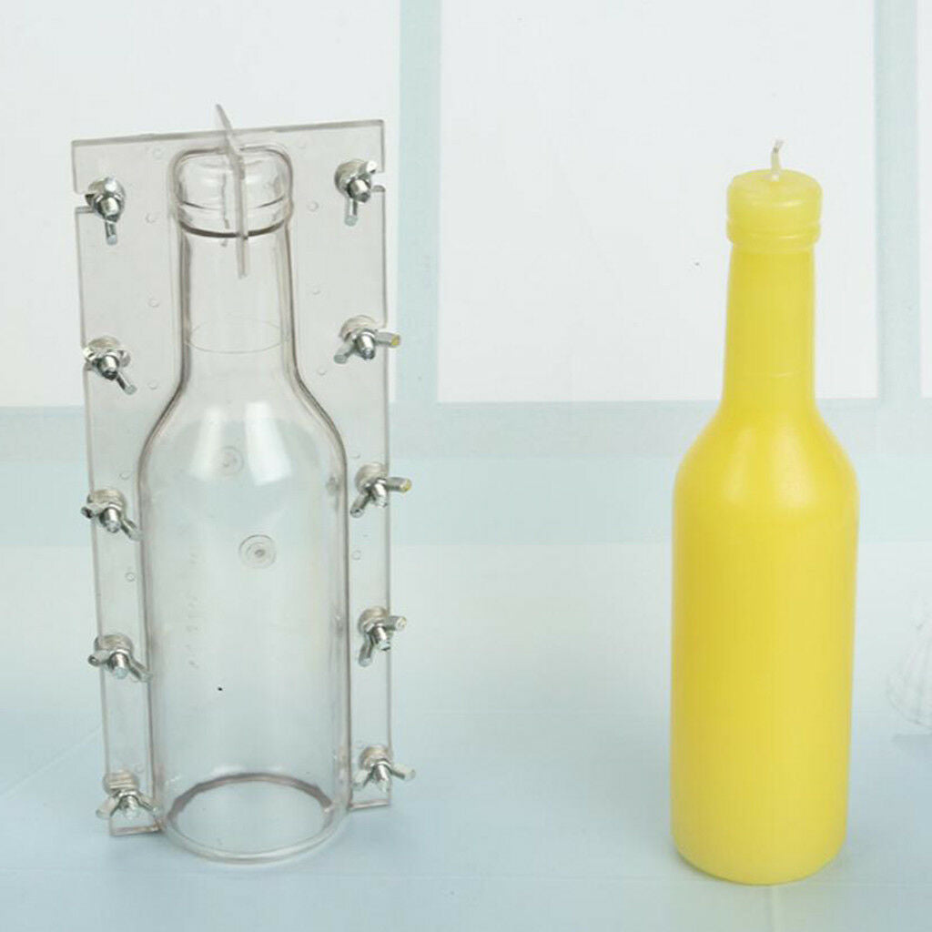 DIY bottle Shaped Plastic Candle Mould Soap Mold Candle Making Craft Models