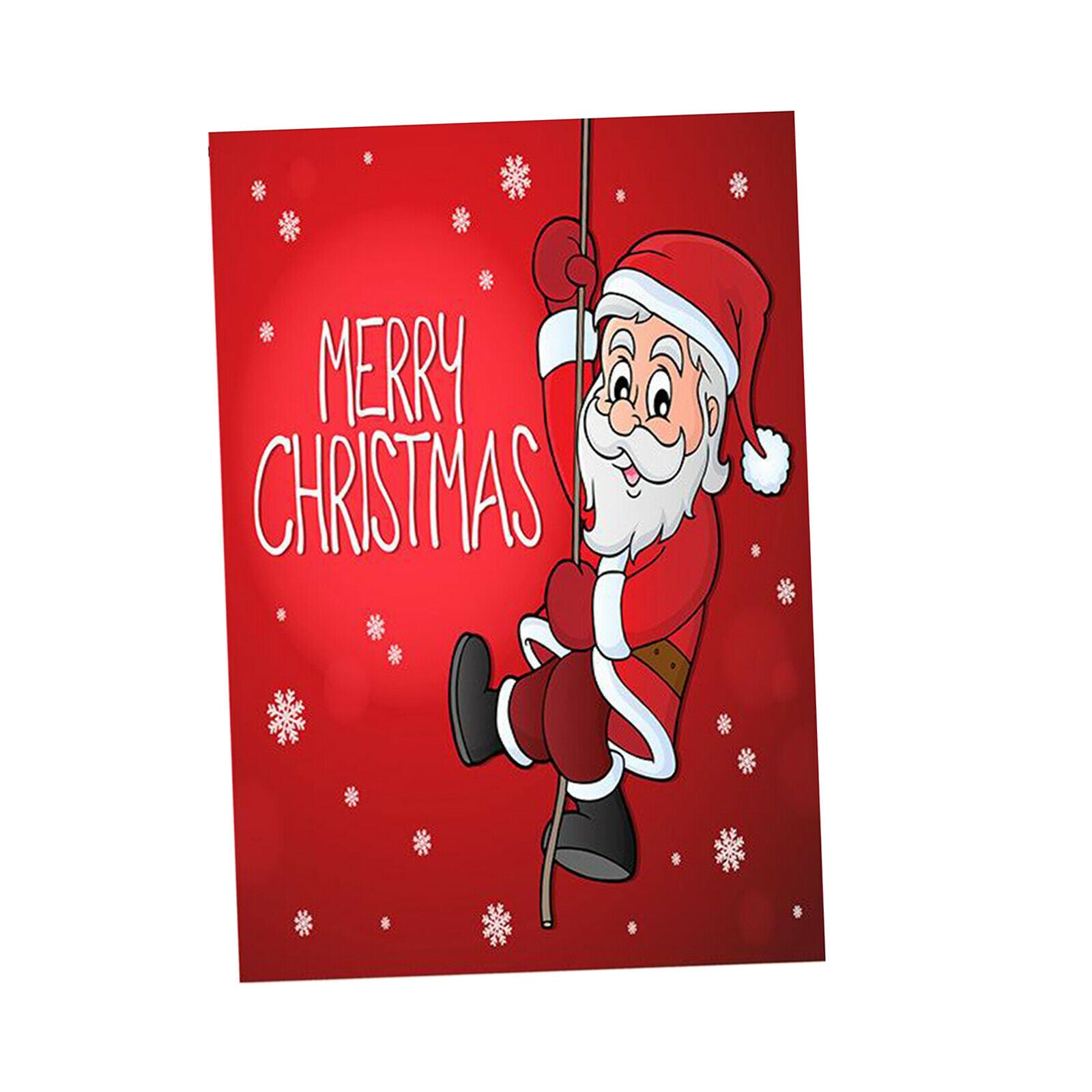 Outside Garden Yard Lawn Banner Flag Christmas Santa Flag Swing Santa
