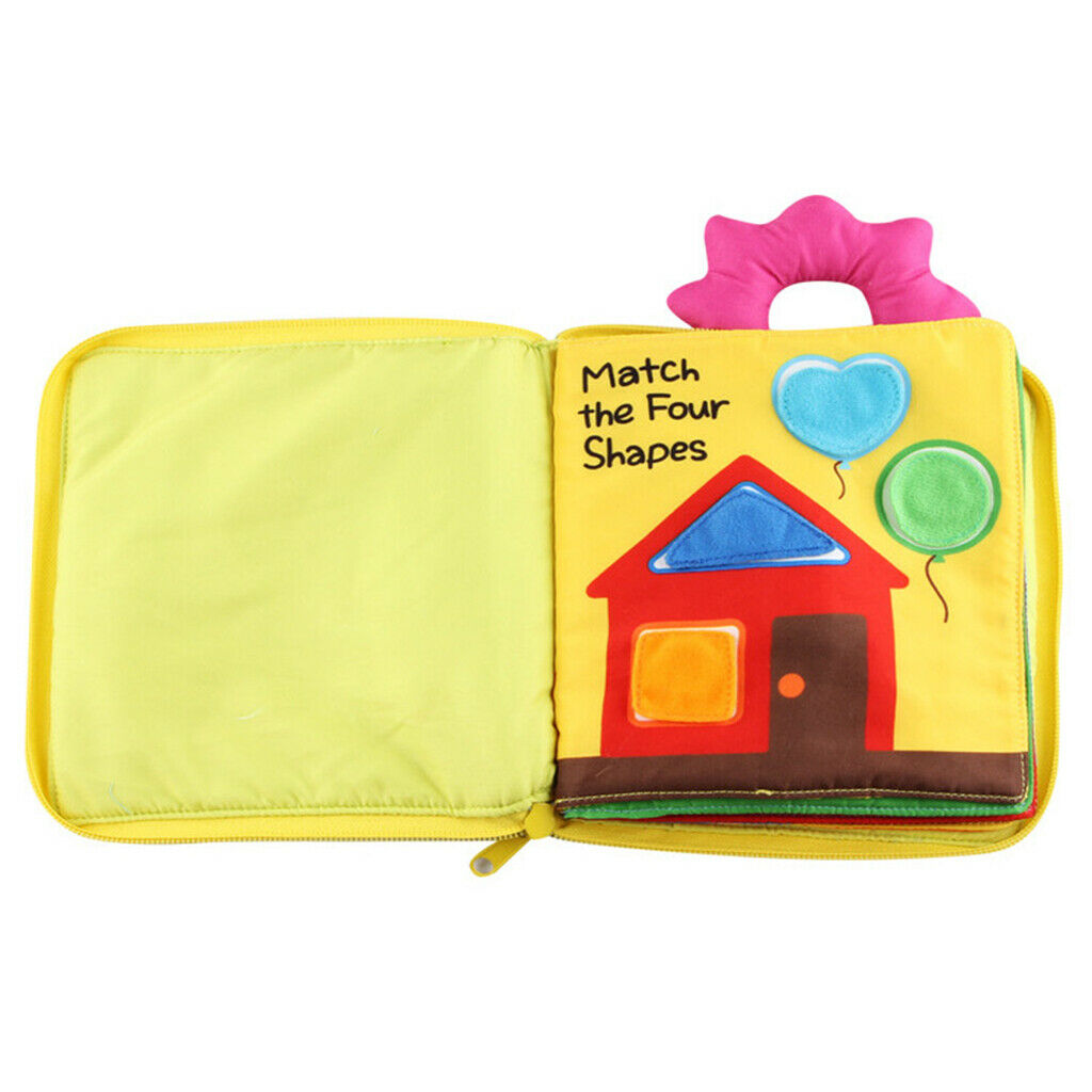 Kids Soft Cloth Books Early Toys Learning to Dress Teaching Aids Colorful