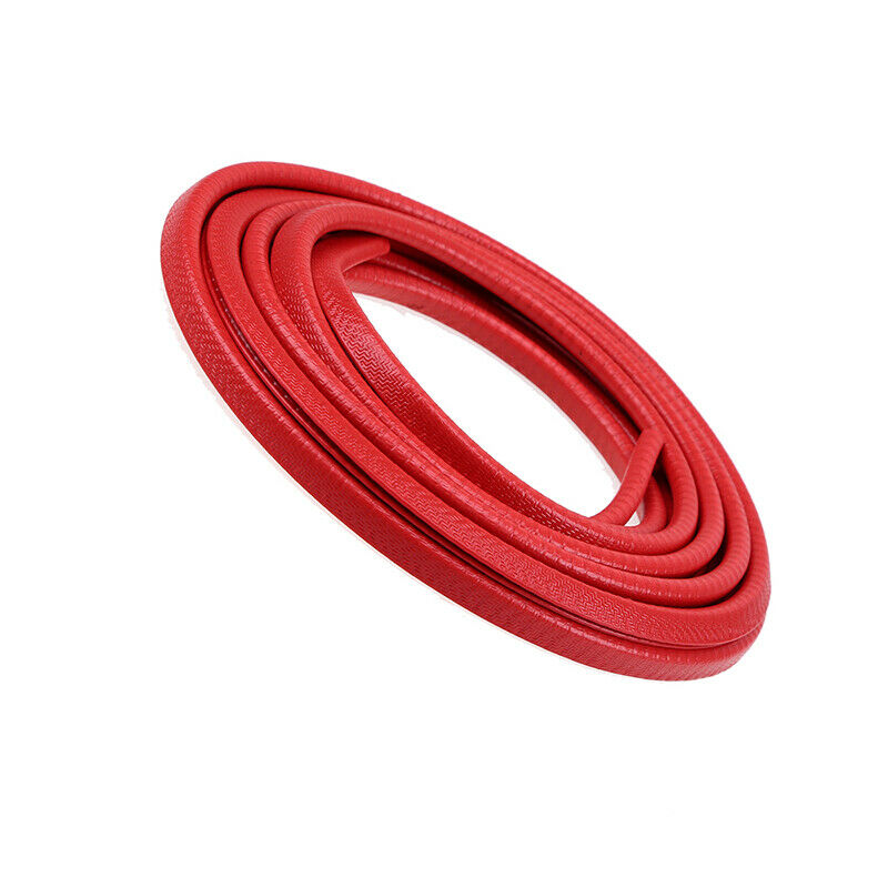 15FT CAR Red Door Guard Body Bumper Protect Trim Protective Seal Rubber Red