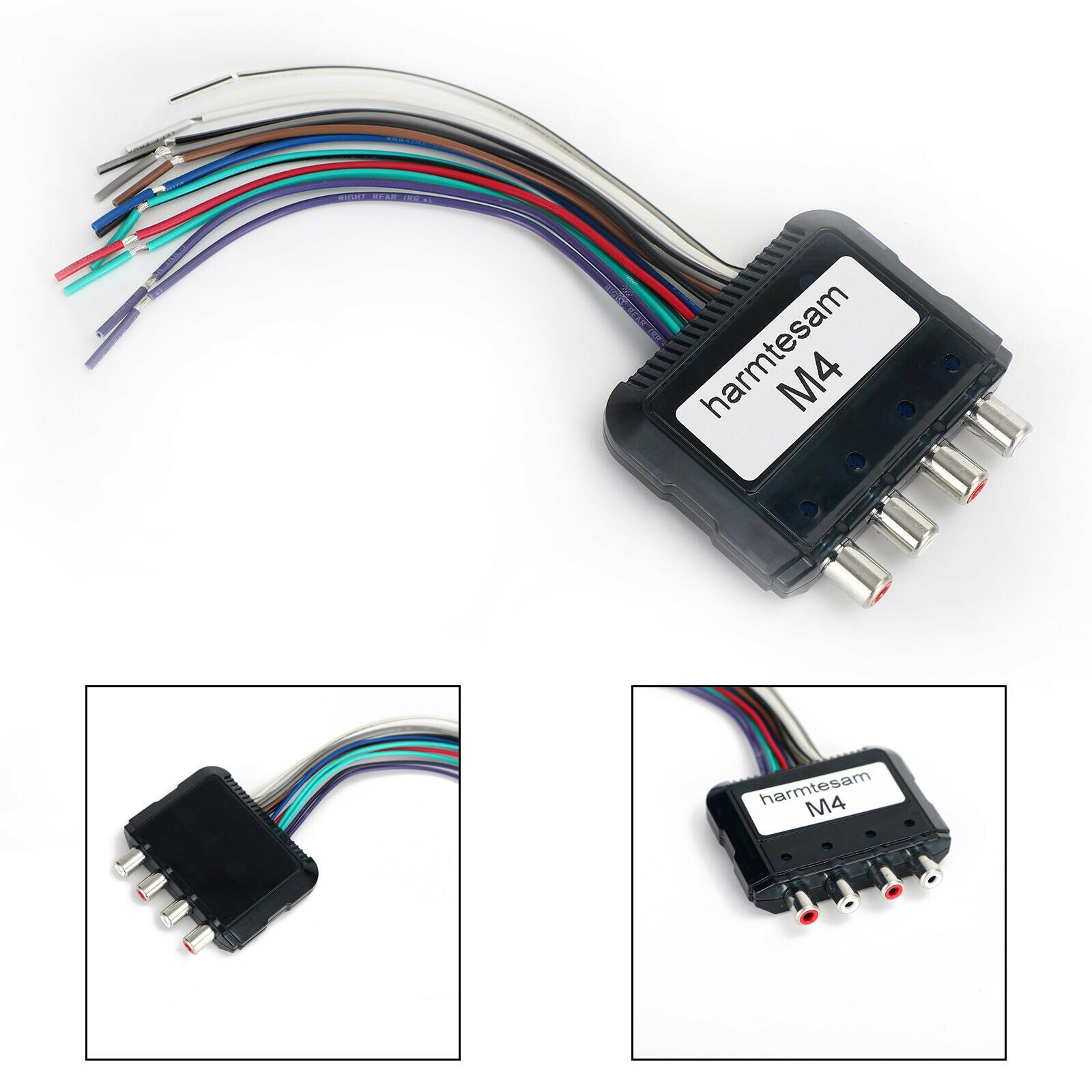 Car Stereo Subwoofer 4 Channel High To Low Audio Converter With Control Wire CN
