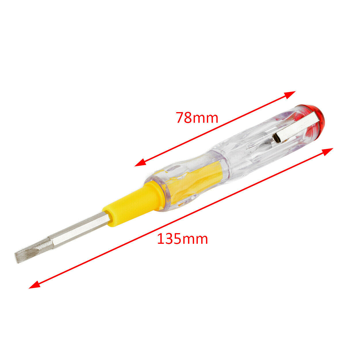 100-500V LED Electric Test Tester Pen Screwdriver Voltage Detector Probe 135mm