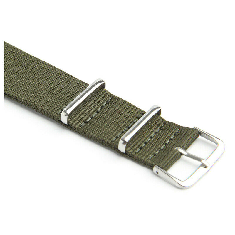 Watch Strap Band Military Army Nylon Canvas Divers G10 Mens Colour:Army Green F2