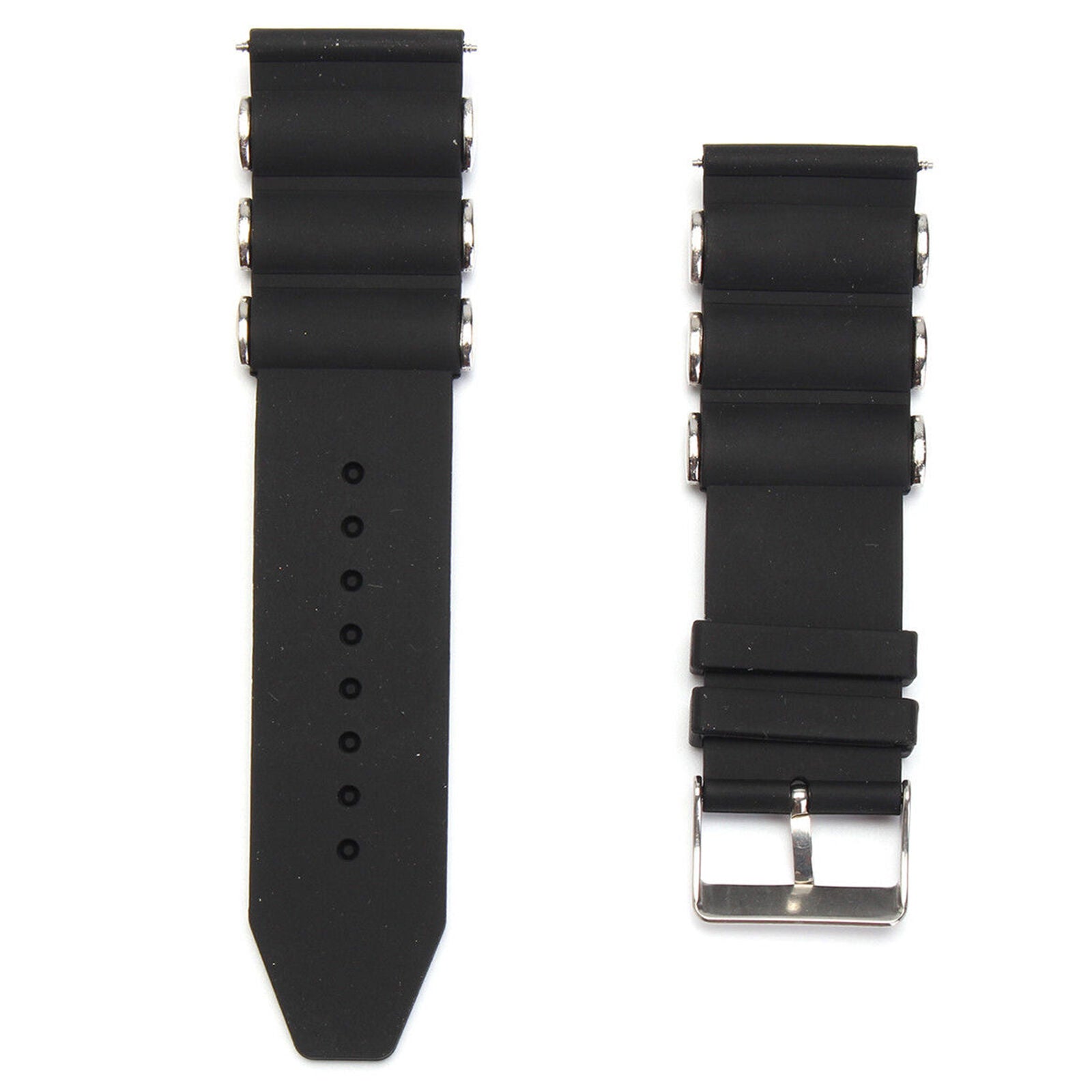 Silicone Rubber Diver Band Strap For Invicta Excursion 18202 Black 26mm
