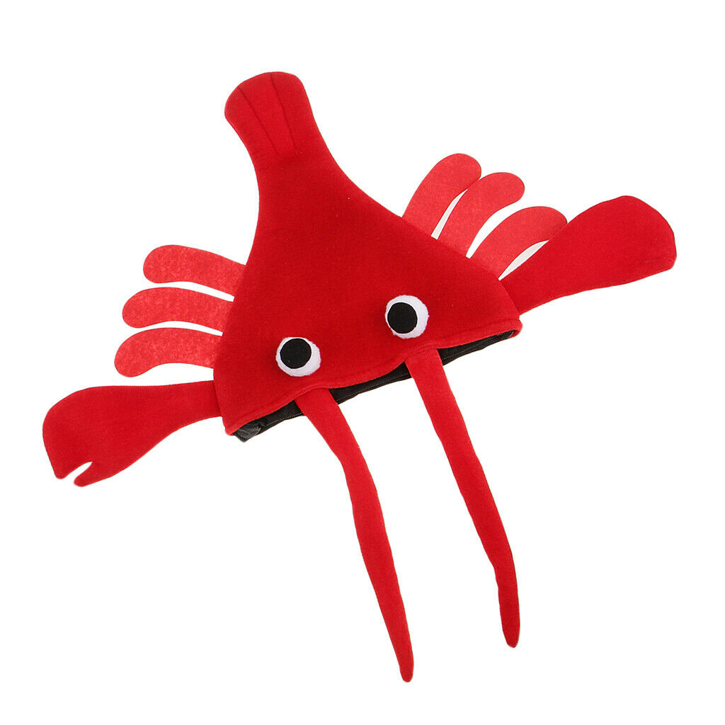Funny Red Plush Halloween Cartoon  Animal Hat Adults Teens Party Festive