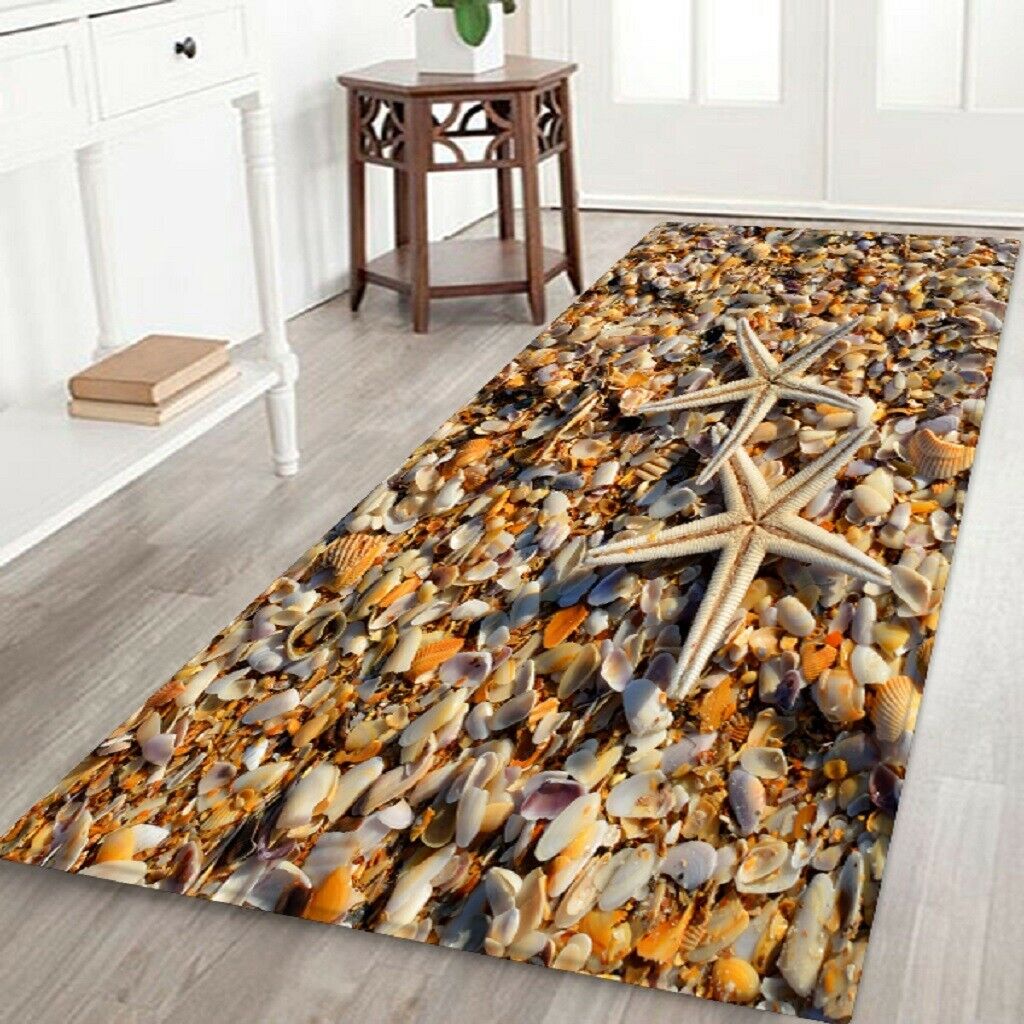 Floor Mat Bedroom Kids Room Area Carpet Baby Crawling Mat Sea Star 180x60cm