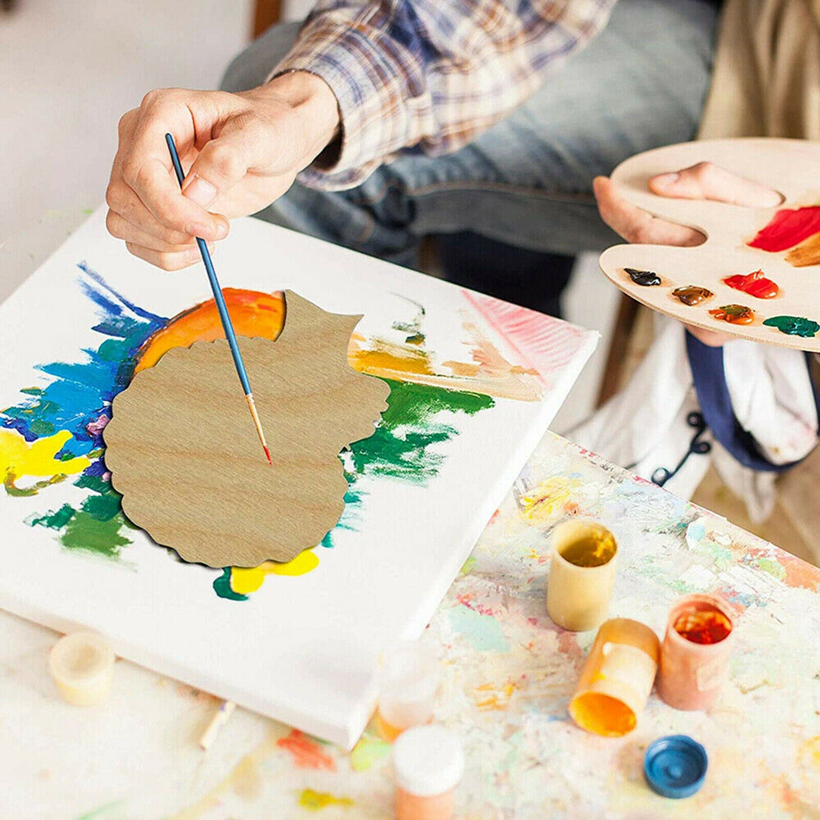 DIY Wooden Template Wooden Signs for Crafts, Wreath Birthday Party