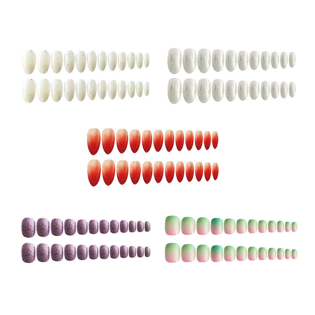 ABS Plastic False Nails Full Cover Press On Art Decoration Tips for Wedding
