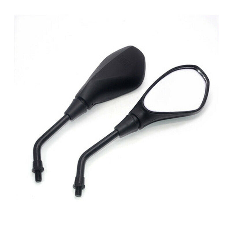 2X Motorcycle Motorcross Chopper ATV Bikes 10mm Black Rear View Side Mirrors