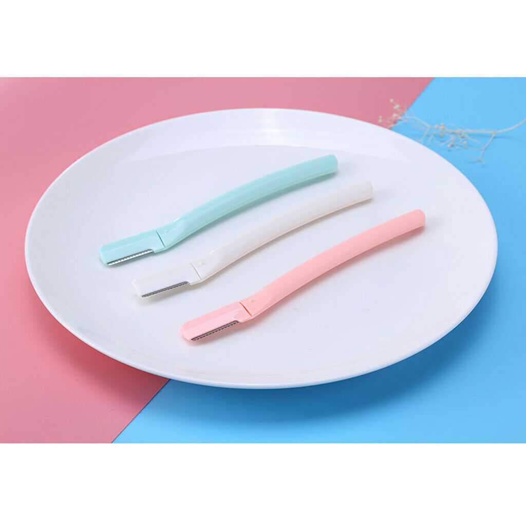 3pcs Facial Eyebrow Razor Trimmer Shaper Shaver Blade Hair Remover Tool