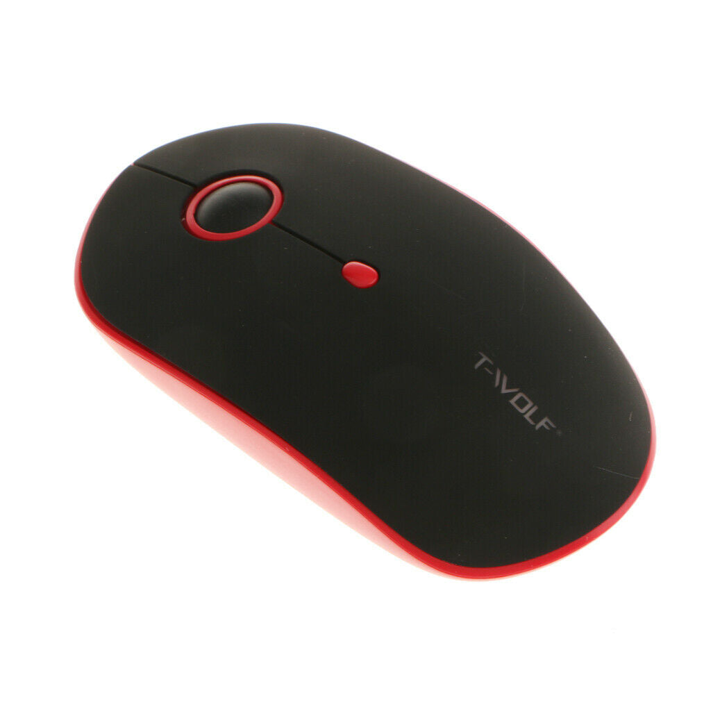 Rechargeable Gaming Wireless USB Mouse 1600DPI 3Buttons Colorful LED for PC
