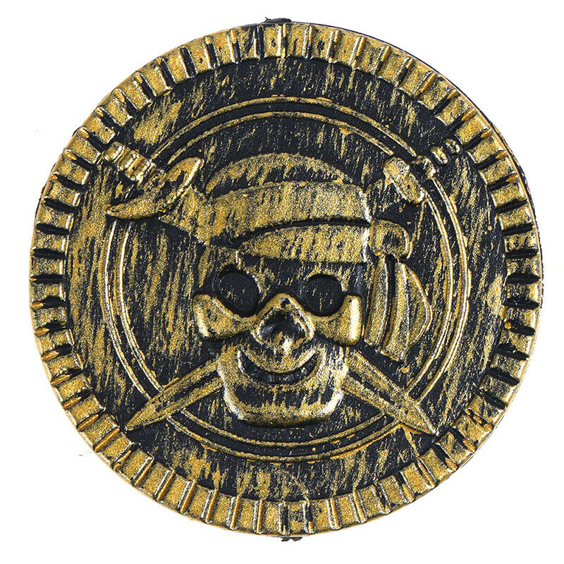 10pcs Pirate Treasure Coins Party Props Christmas Gift Game Currency Hallow XC
