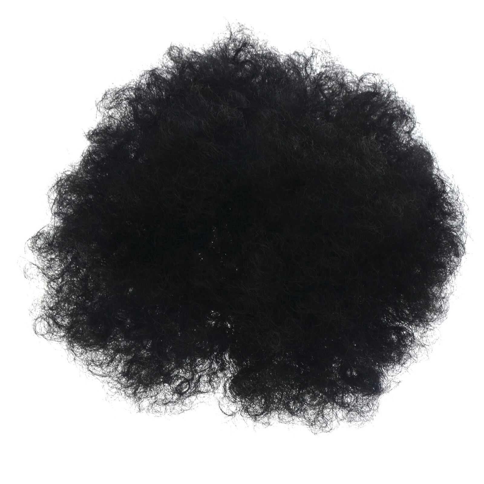 Puff Ponytail Bun Clip In As Human Hair Extensions Afro Black Curl Chignon