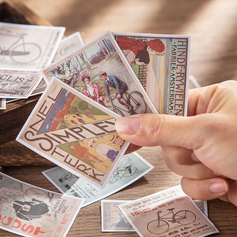 20Pcs Retro English Newspaper Pictorial Stickers Junk Journal Scrapbooking Decor