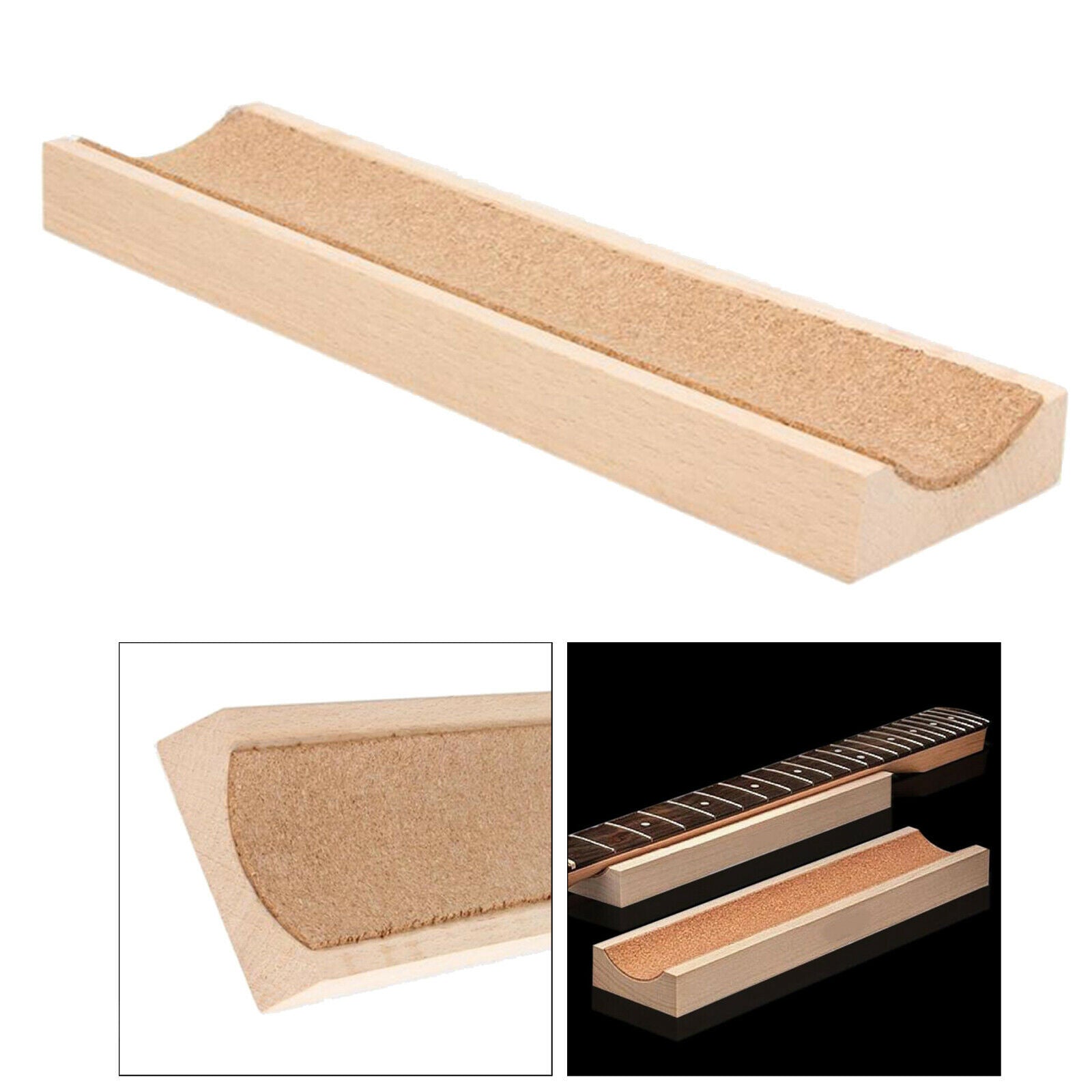 Wooden U Shape Neck Rest Support Protective Tool for Guitar Care & Repair Tool