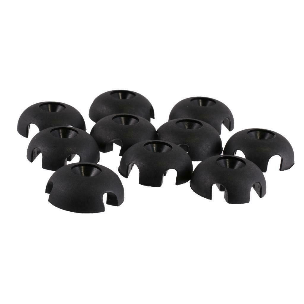 10pcs Deck Line Guide Slotted Round Kayak Out Fitting Deck Sailing Rigging