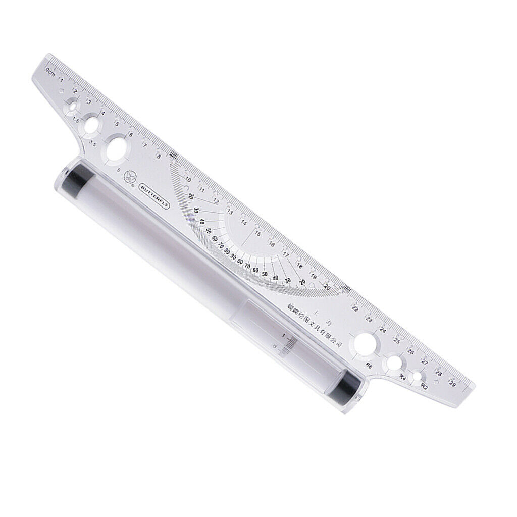 30cm Parallel Ruler Rolling Measuring Tool