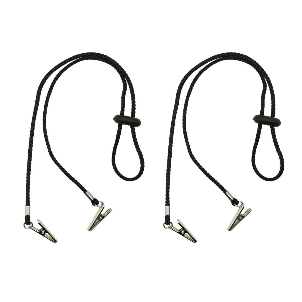 2pcs Napkin Clip Lanyard Apron Bibs Chain Holder / Strap String Necklace for