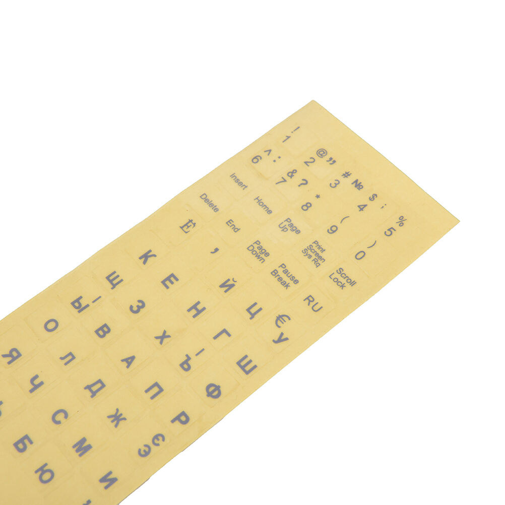 3x Russian Transparent Keyboard Stickers Letters for Laptop Notebook Compu.l8