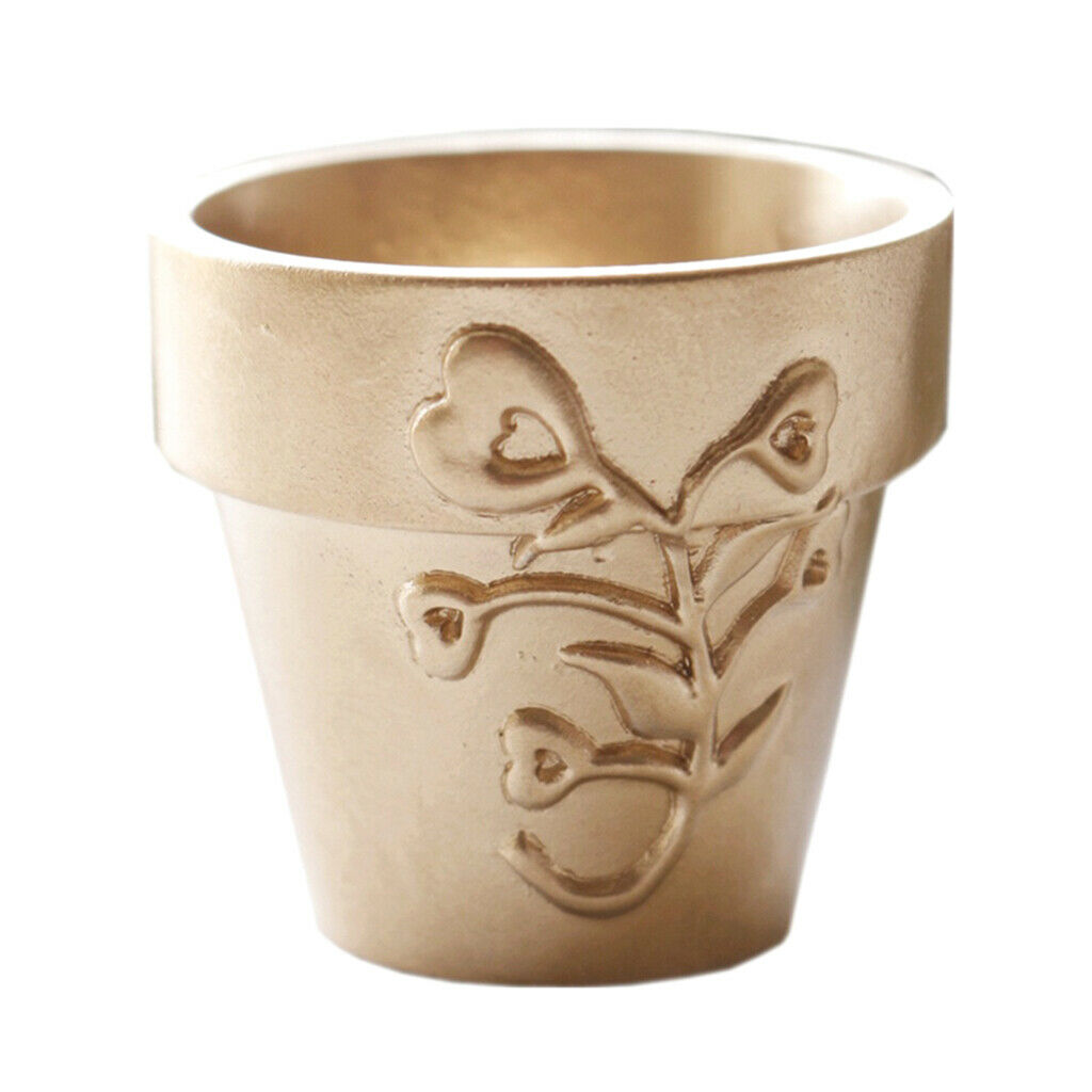 Mini Flowerpot Candy Bucket Golden Cute Creative Bucket