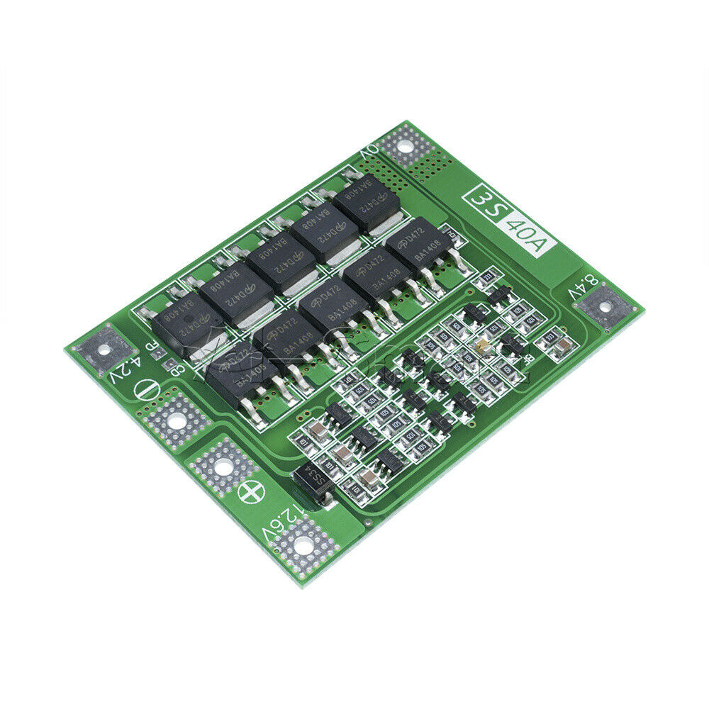 40A 12.6V 3S 18650 Li-ion Lithium Battery Charger Protection Board Enhanced Cell