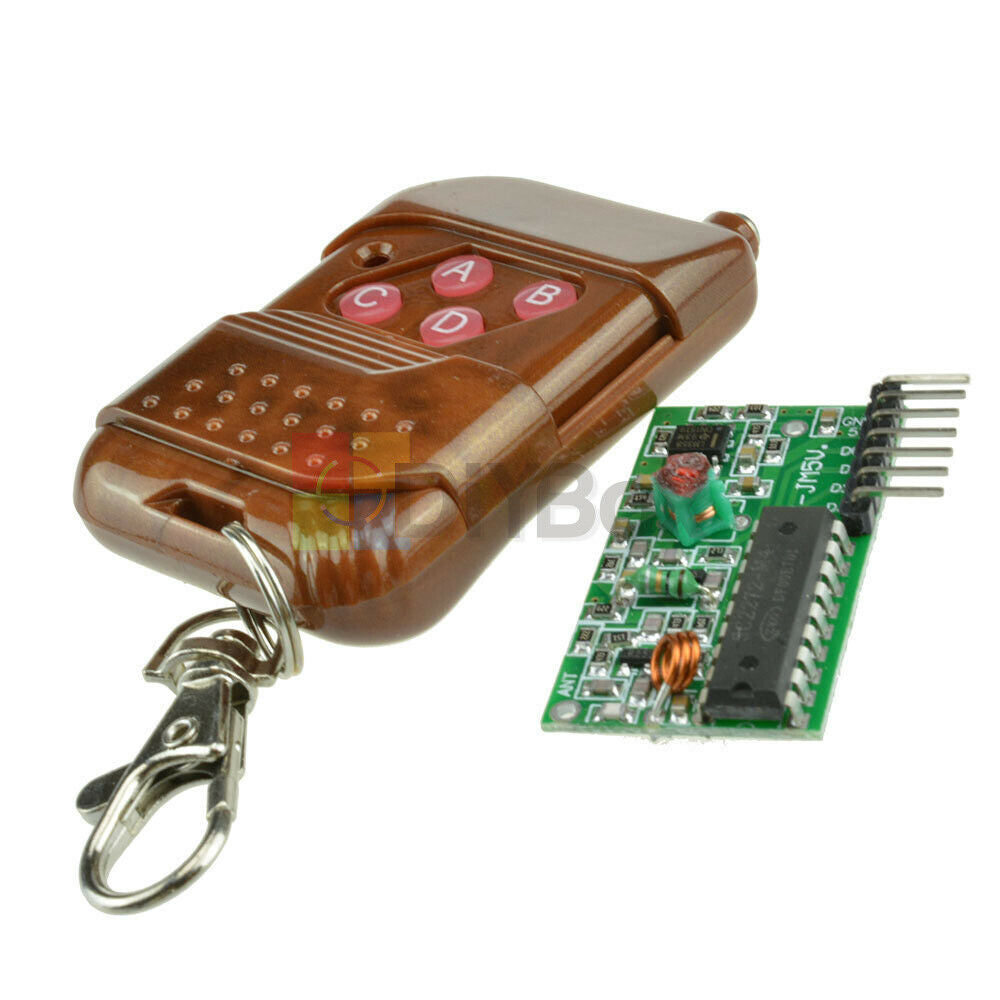 5PCS 315MHZ IC 2262/2272 4CH Key Wireless Remote Control Receiver Module Arduino