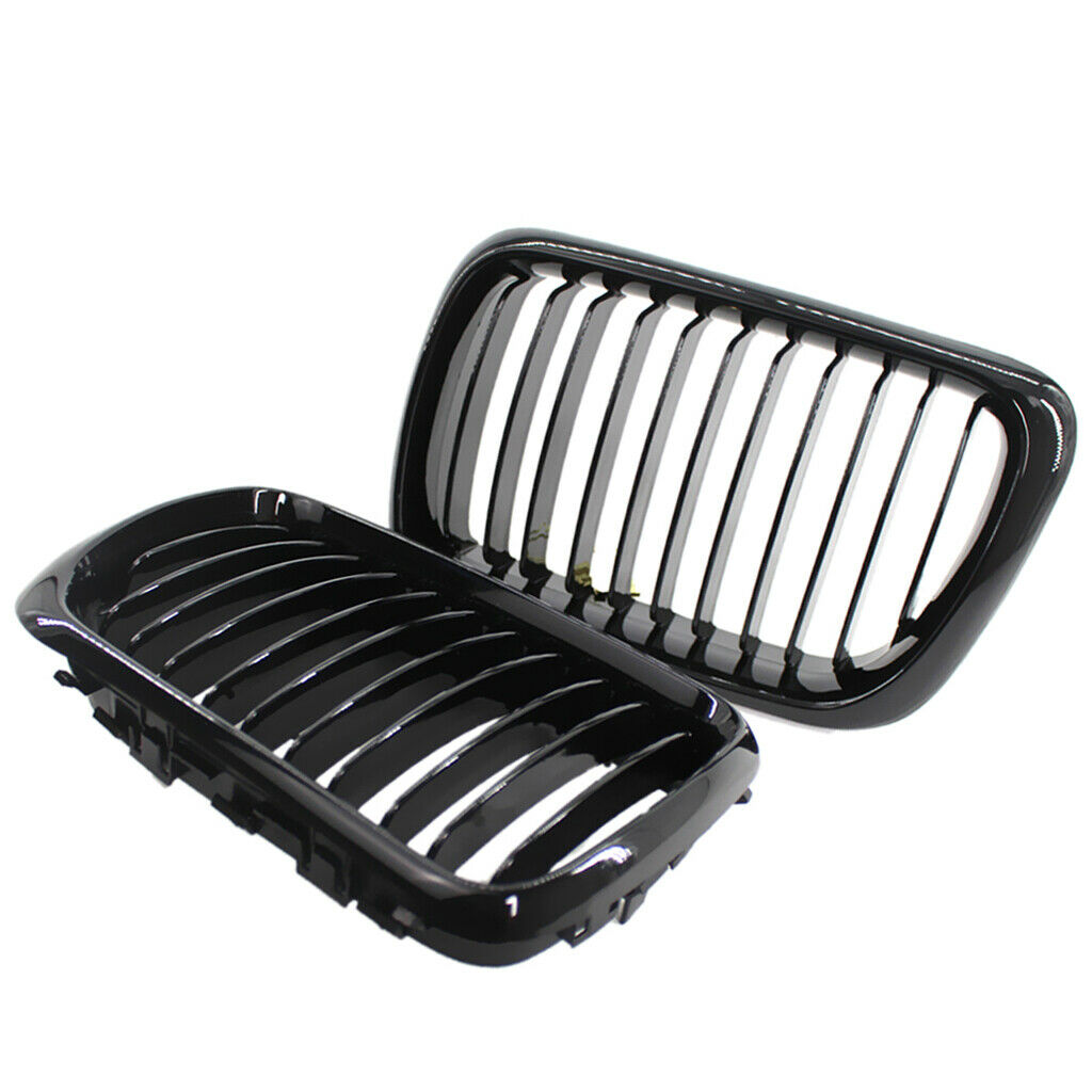 Glossy Black Front Grill Grille Refit For BMW E36 3-Series 51138195152/52