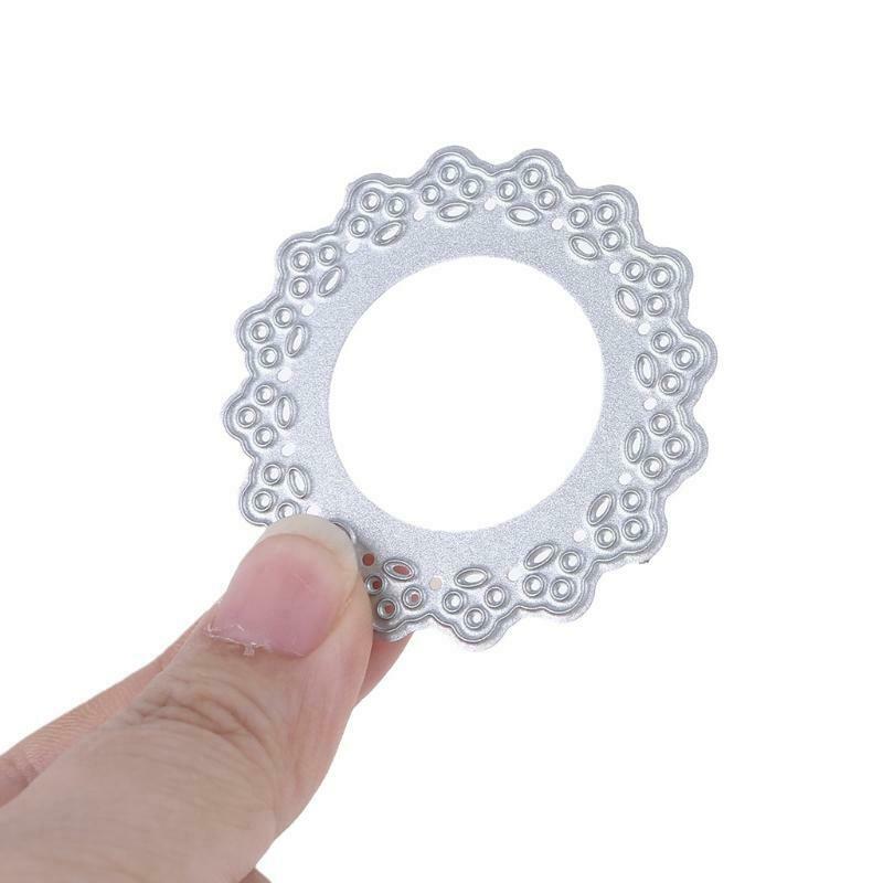 Round Hollow Lace Set Carbon Steel Cutting Dies DIY Scrapbooking Photo Album