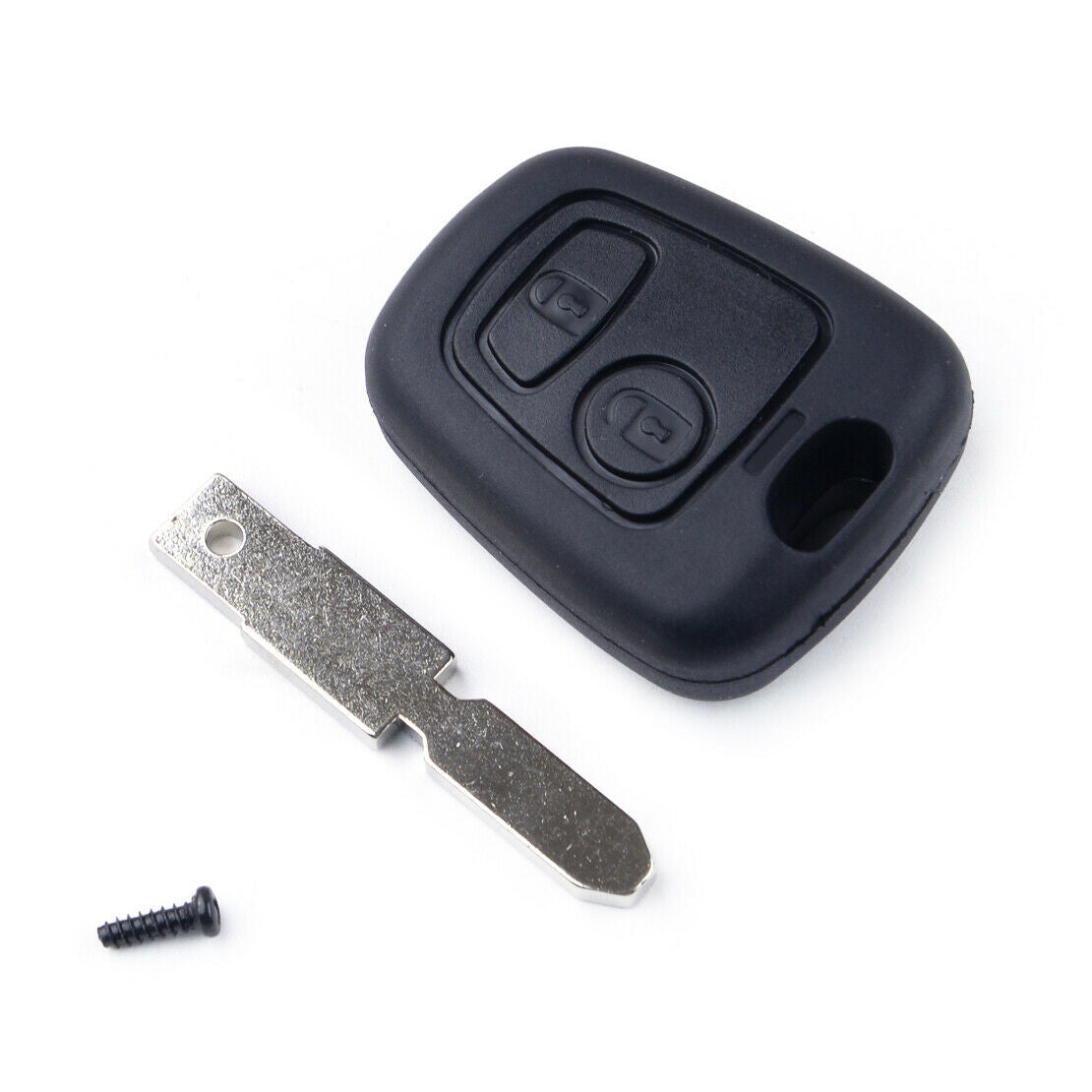 Remote Key Fob 2 Buttons 433MHz Shell w/ ID46 Chip Fit for Peugeot 406 Atn