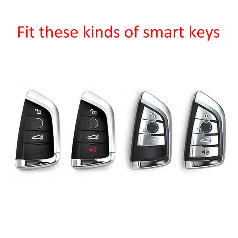 Cover Case Ring Carbon Fiber Key Fob Chain Cover For BMW X1 X2 X3 X4 X5 X6 X7