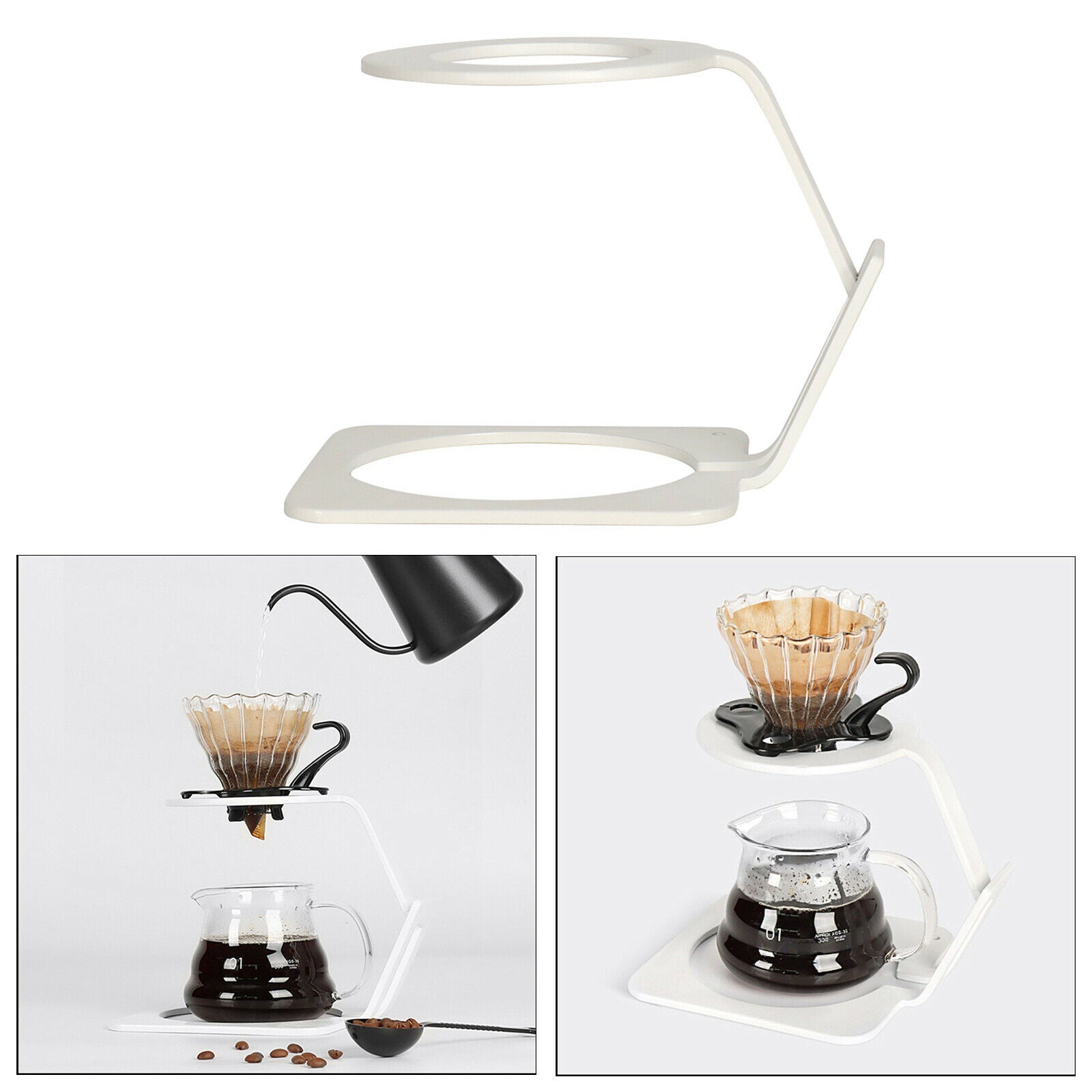 Pour Over Coffee Dripper Holder Stands Height for Home Kitchen