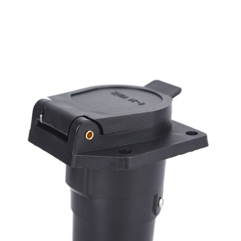 7Pin 7 Way Round Trailer Connector Male And Female RV Light Plug Adapter  HsBDD