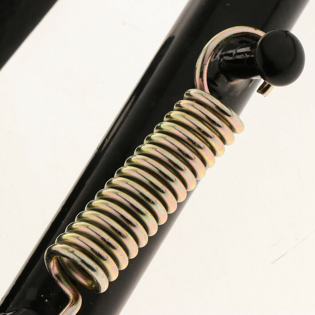 Motorcycle side brackets, side stand, motorcycle support frame with spring 1